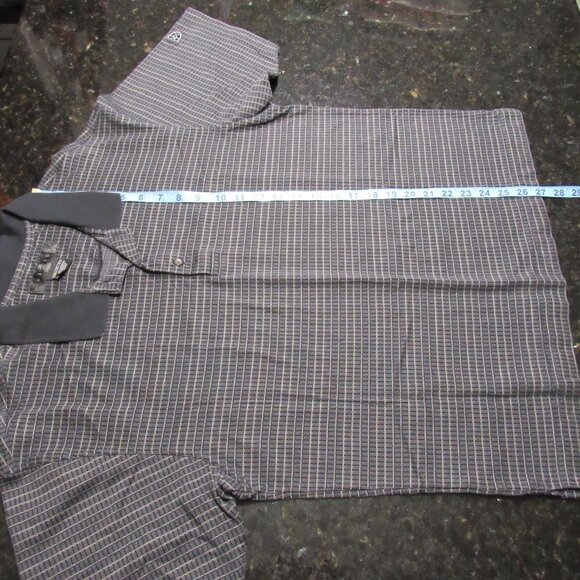 Vintage Nike Golf Polo Black/Gray/Cream Short Sleeve Medium shirt - Picture 11 of 16